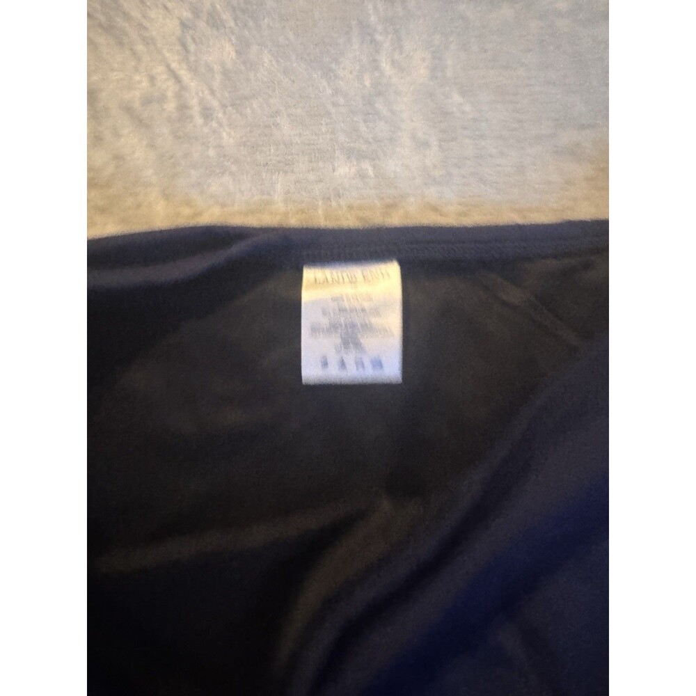Lands End Blue High Waist Bikini Bottoms Size 10 Swimsuit Lined - Picture 6 of 8